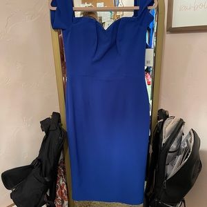 Dress the population off the shoulder dress